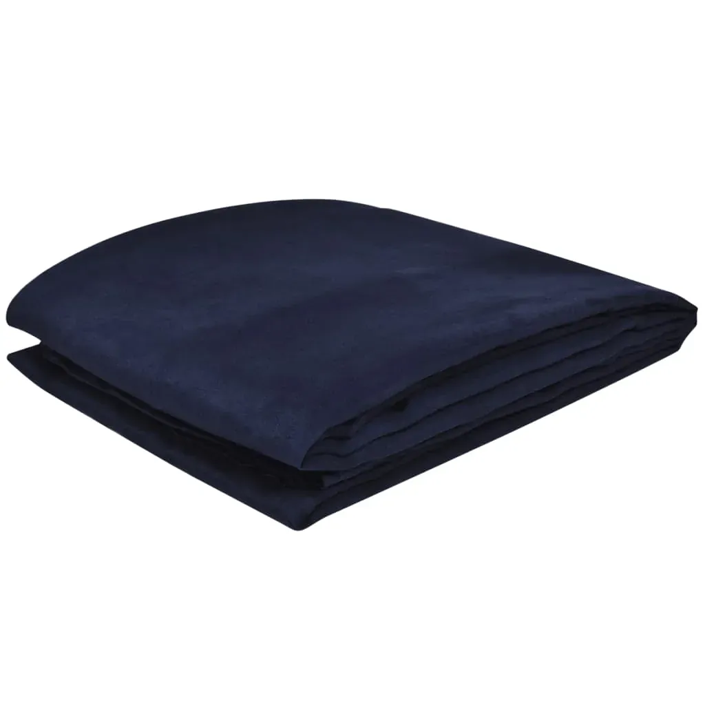 Micro-suede Couch Slipcover Navy Blue 270 x 350 cm Price