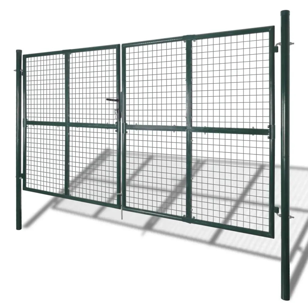 Fence Gate Powder-Coated Steel 306 x 200 cm Price