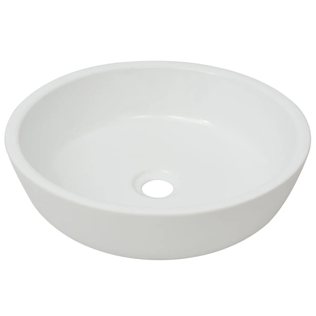 Basin Round Ceramic White 42x12 cm Price