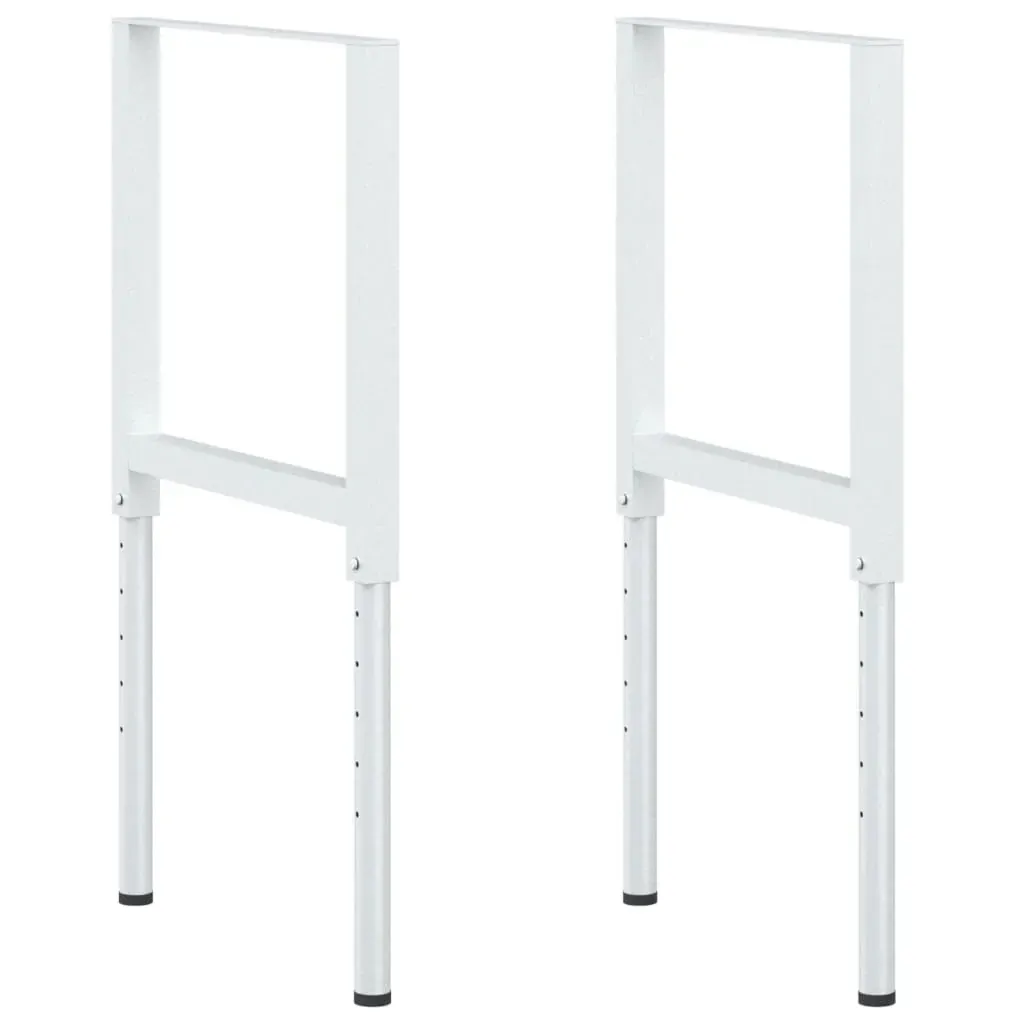 Adjustable Work Bench Frames 2 pcs Metal 55x(69-95.5) cm Grey Price