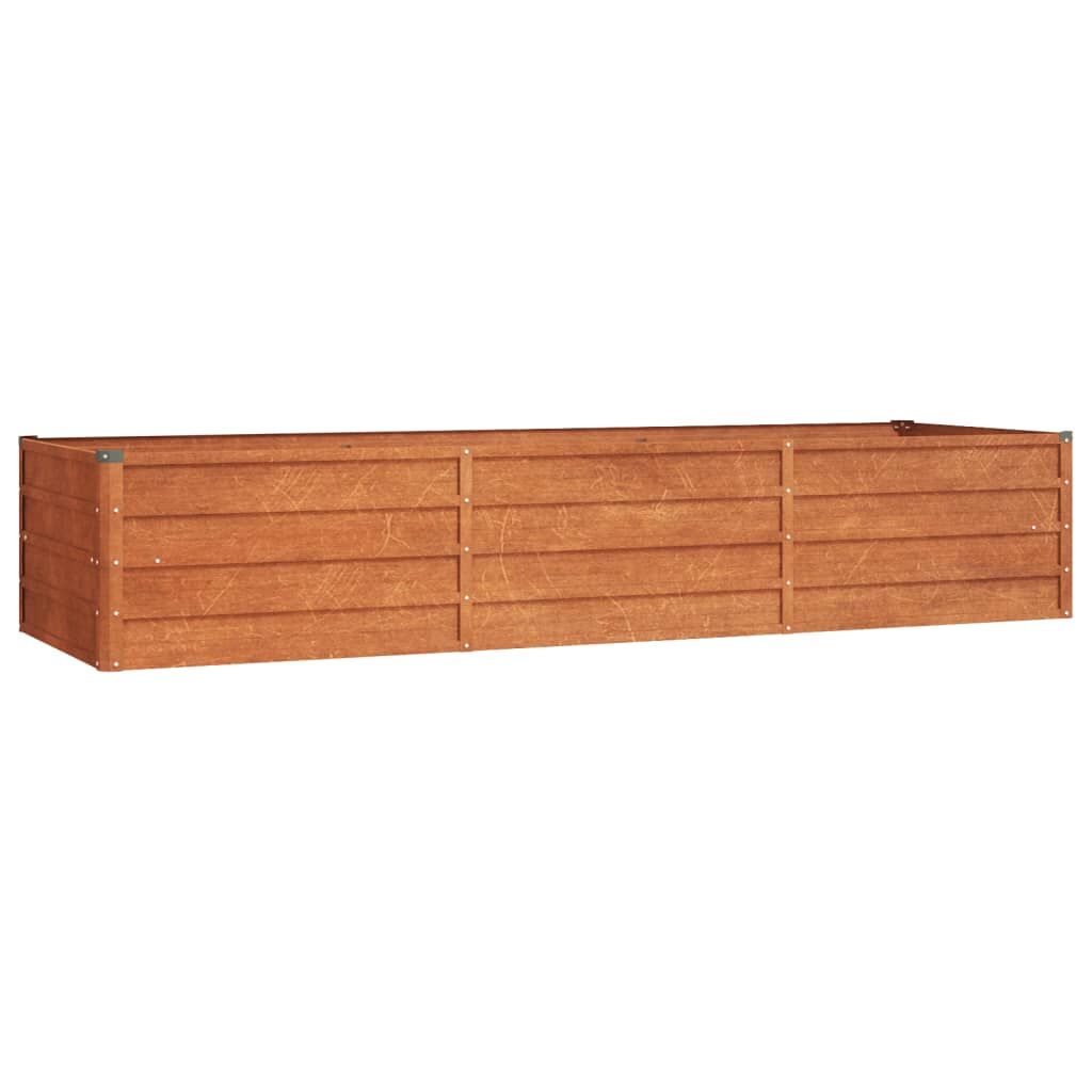 Garden Raised Bed Rusty 240x80x45 cm Corten Steel Price