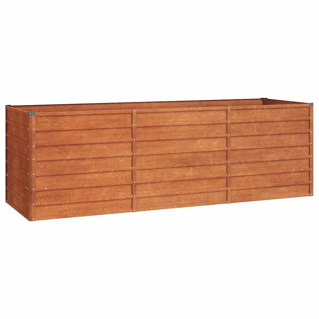 Garden Raised Bed Rusty 240x80x77 cm Corten Steel Price