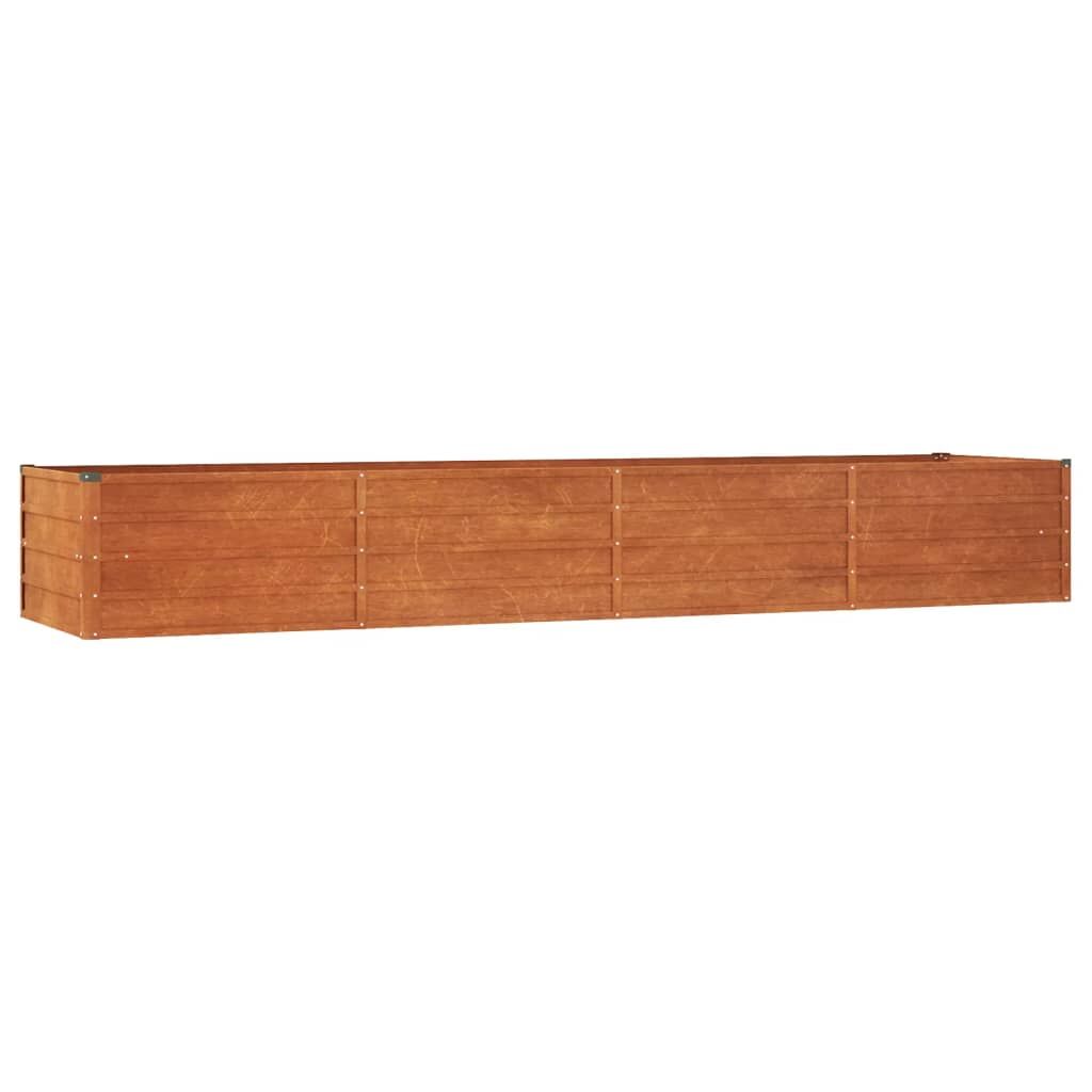 Garden Raised Bed Rusty 320x80x45 cm Corten Steel Price