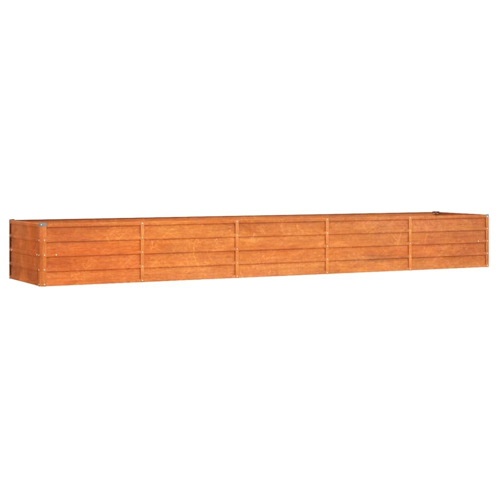 Garden Raised Bed Rusty 400x80x45 cm Corten Steel Price