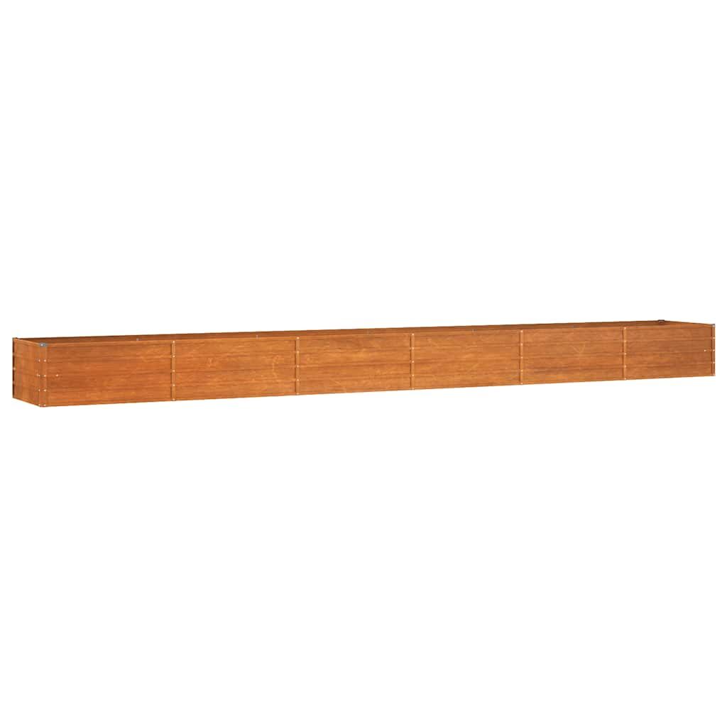 Garden Raised Bed Rusty 600x80x45 cm Corten Steel Price