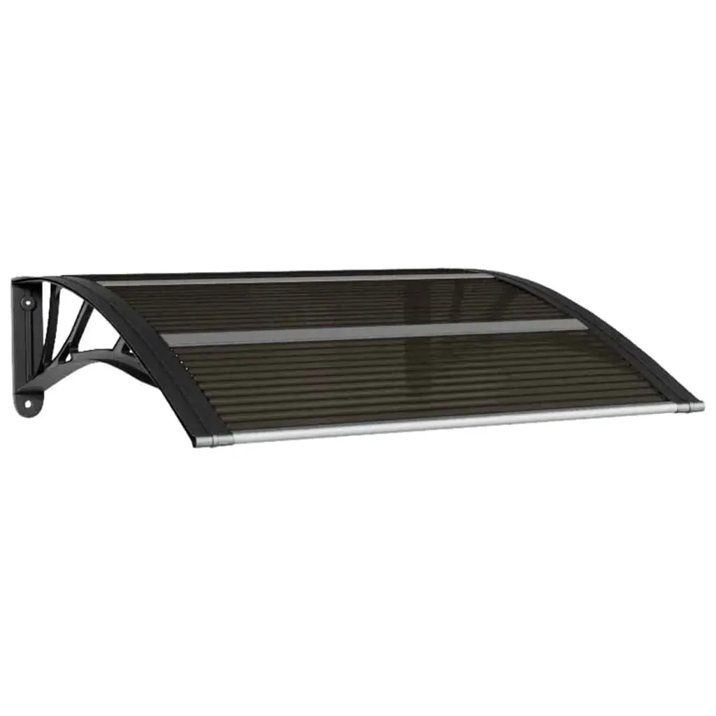 Door Canopy Black 80x75 cm Polycarbonate Price