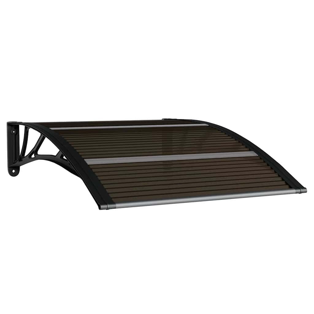 Door Canopy Black 100x80 cm Polycarbonate Price