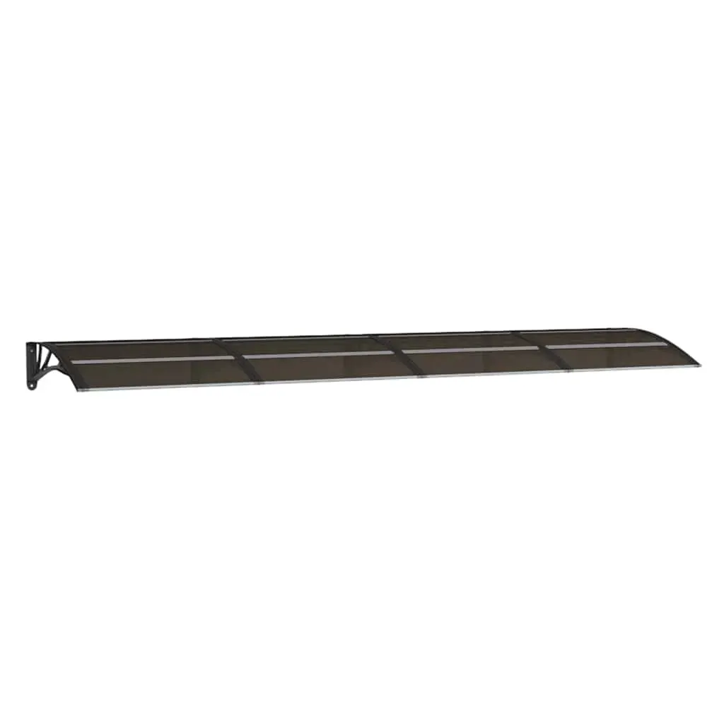 Door Canopy Black 350x75 cm Polycarbonate Price