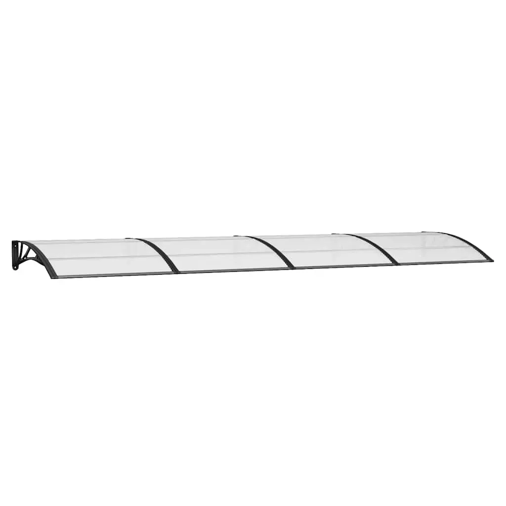 Door Canopy Black 400x100 cm Polycarbonate Price
