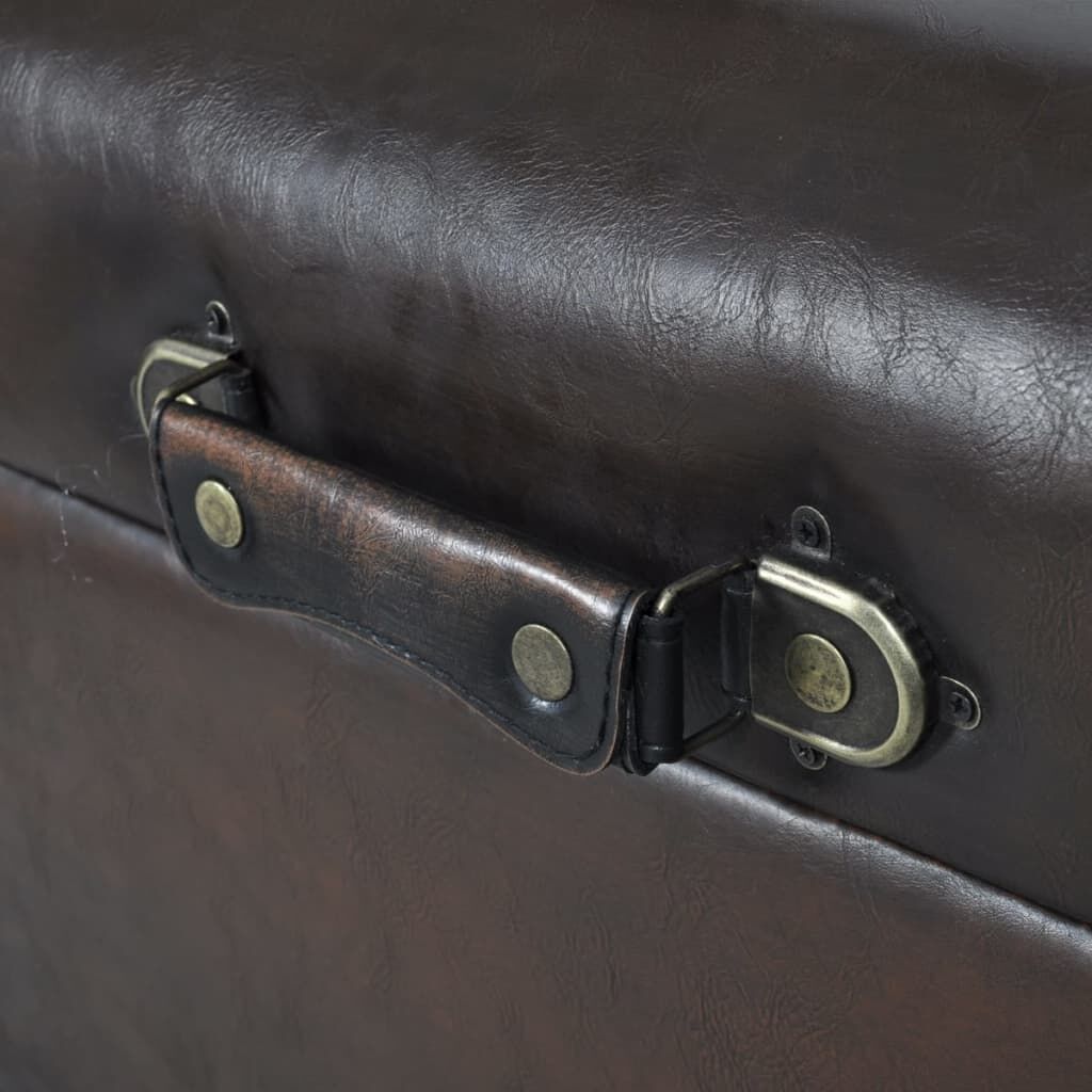 Storage Bench Set 3 pcs Brown Price