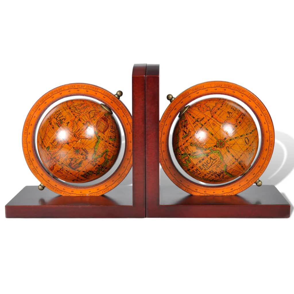 Bookstand World Map Globe Bookend Classic A Pair Price