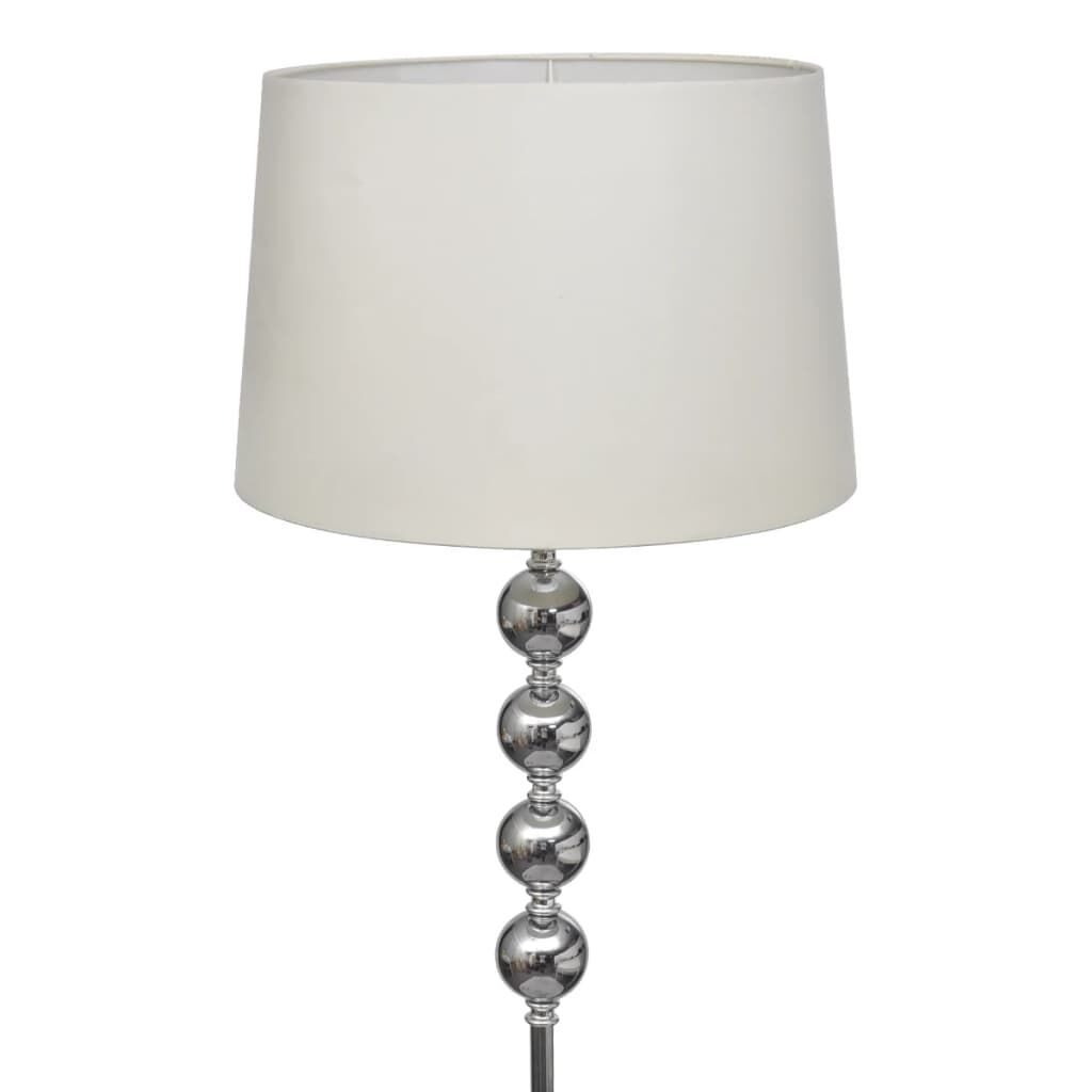 Floor Lamp Shade with High Stand 4 Ball Stack Decoration White Price