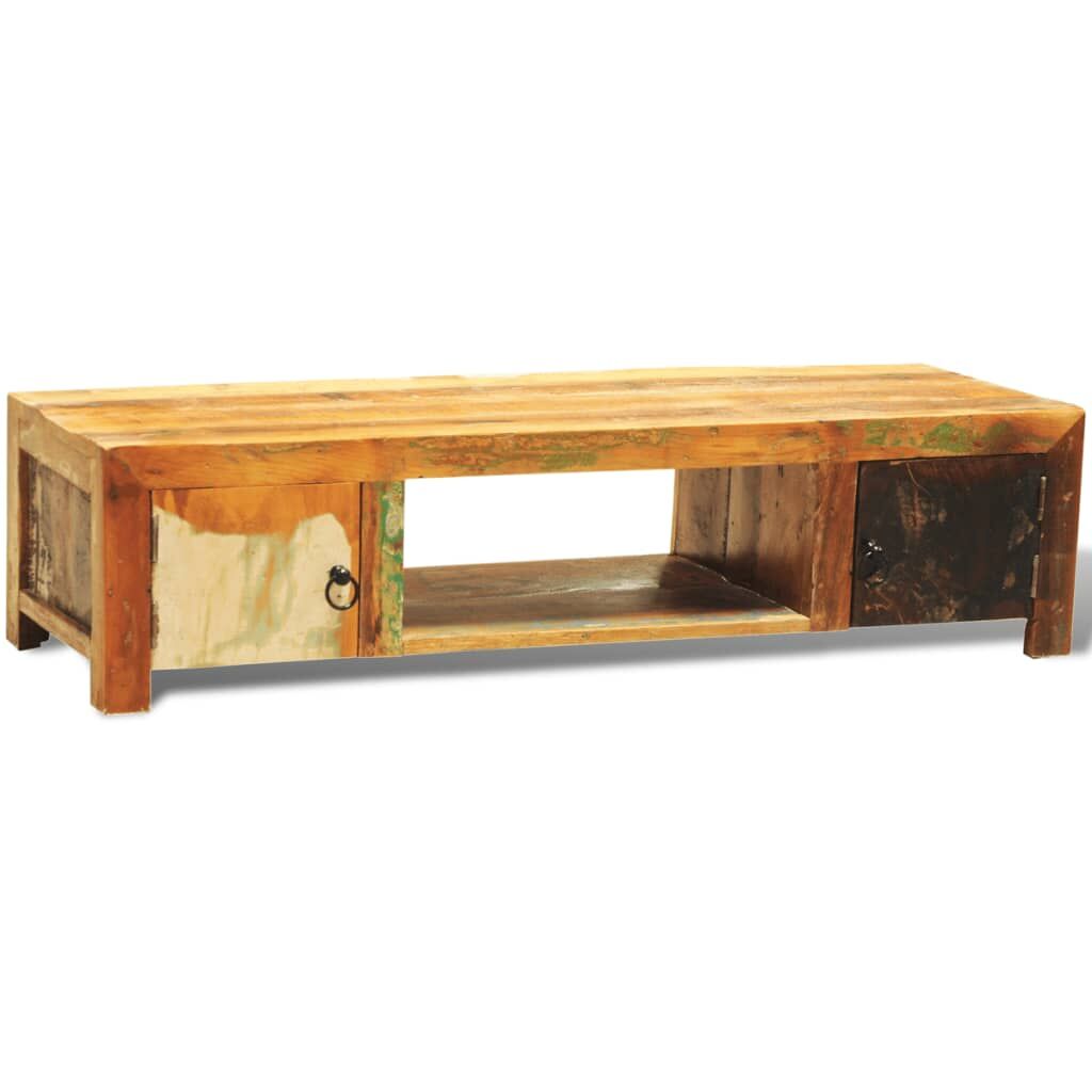 Reclaimed Wood TV Cabinet with 2 Doors Vintage Antique-style Price