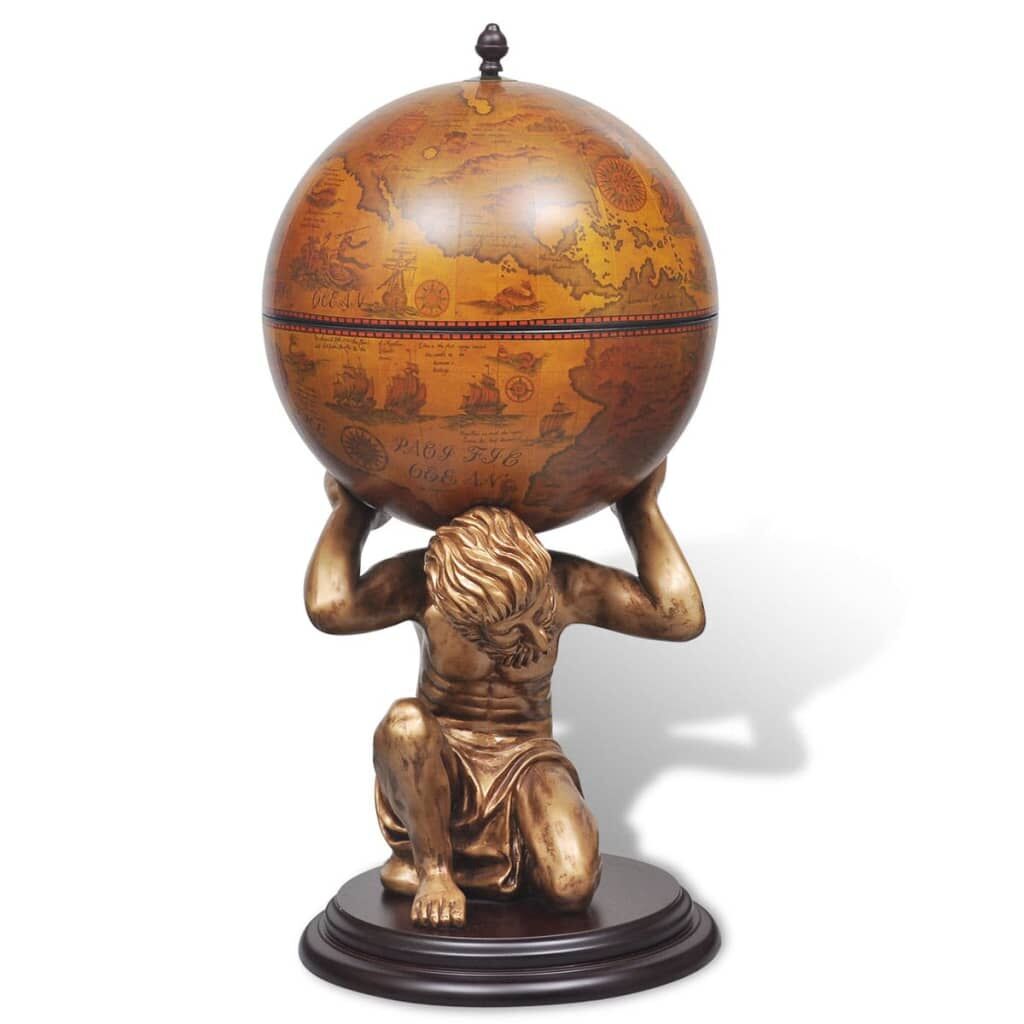 Globe Bar Wine Stand Atlas Design 42x42x85 cm Price