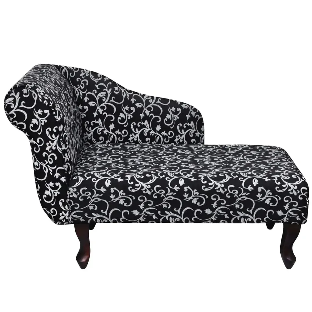 Chaise Longue Black and White Fabric Price