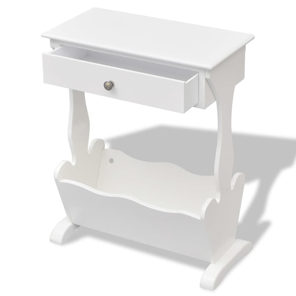 Magazine Rack "Melrose" White Price
