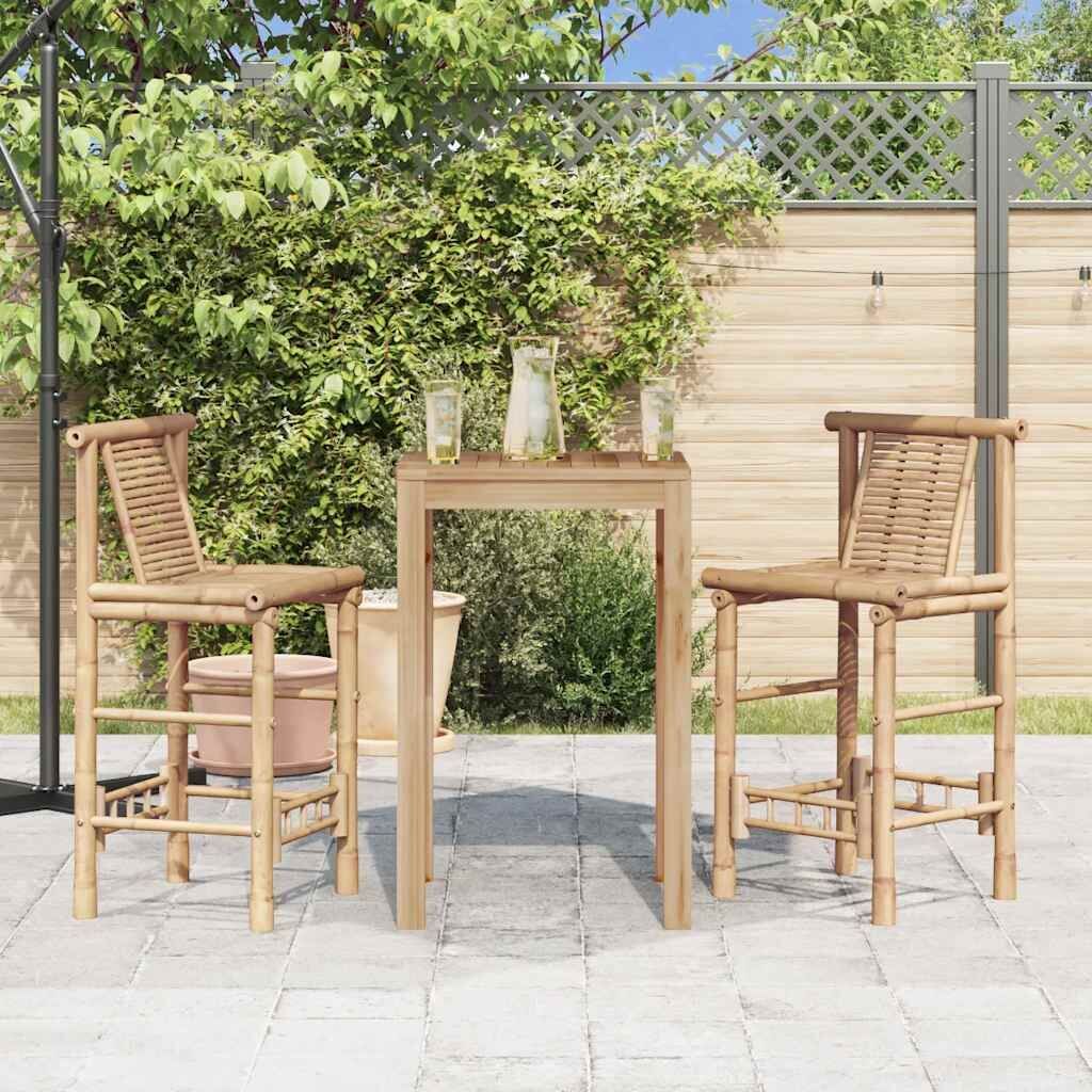 Bar Stools 2 pcs Bamboo Price