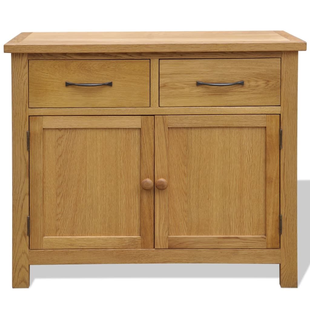 Sideboard 90x33.5x83 cm Solid Oak Wood Price