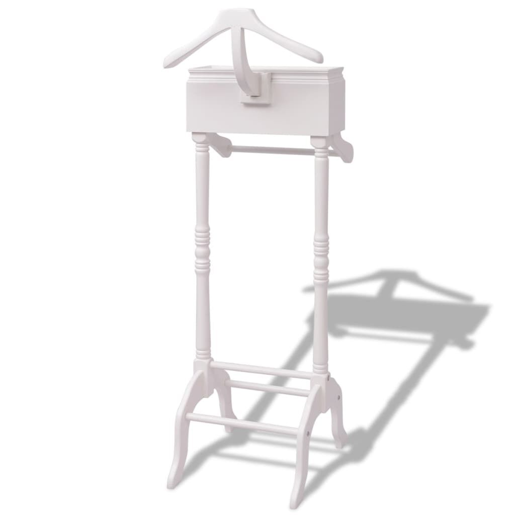 Clothing Rack with Cabinet Wood White Price