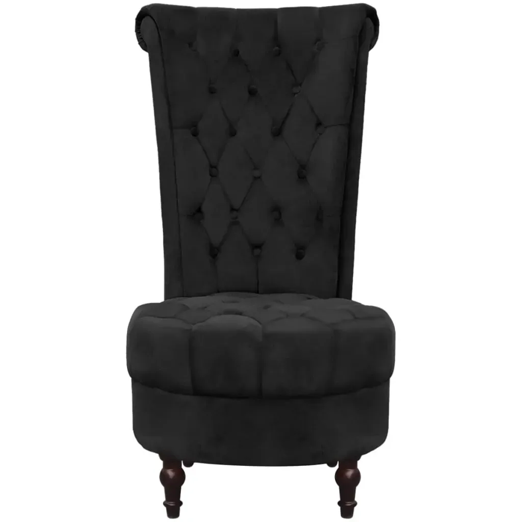 High Back Sofa Chair Black Fabric Price