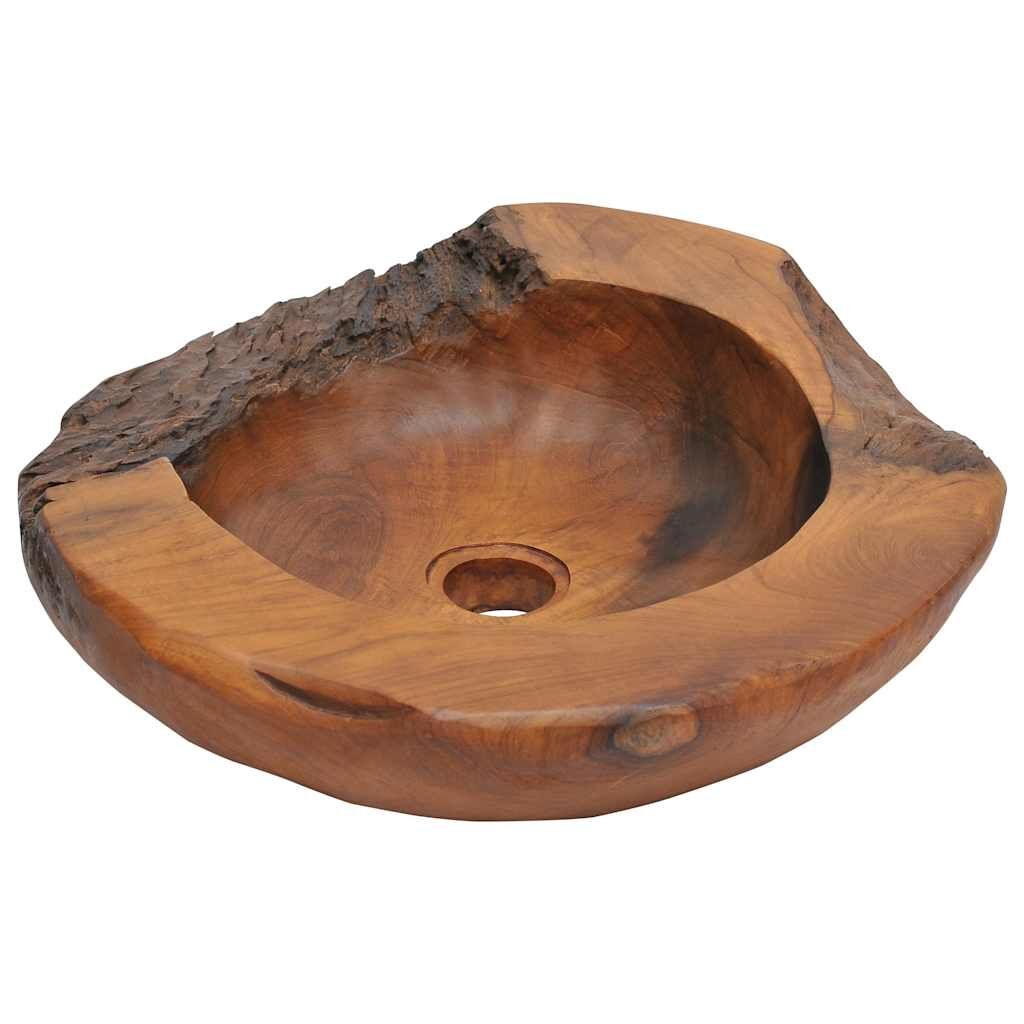 Basin Solid Teak 45 cm Price