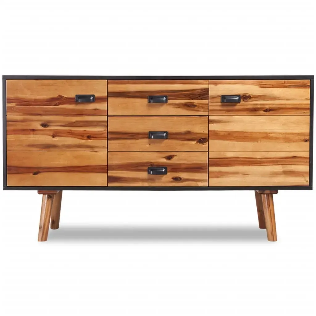 Sideboard Solid Acacia Wood 115x35x70 cm Price