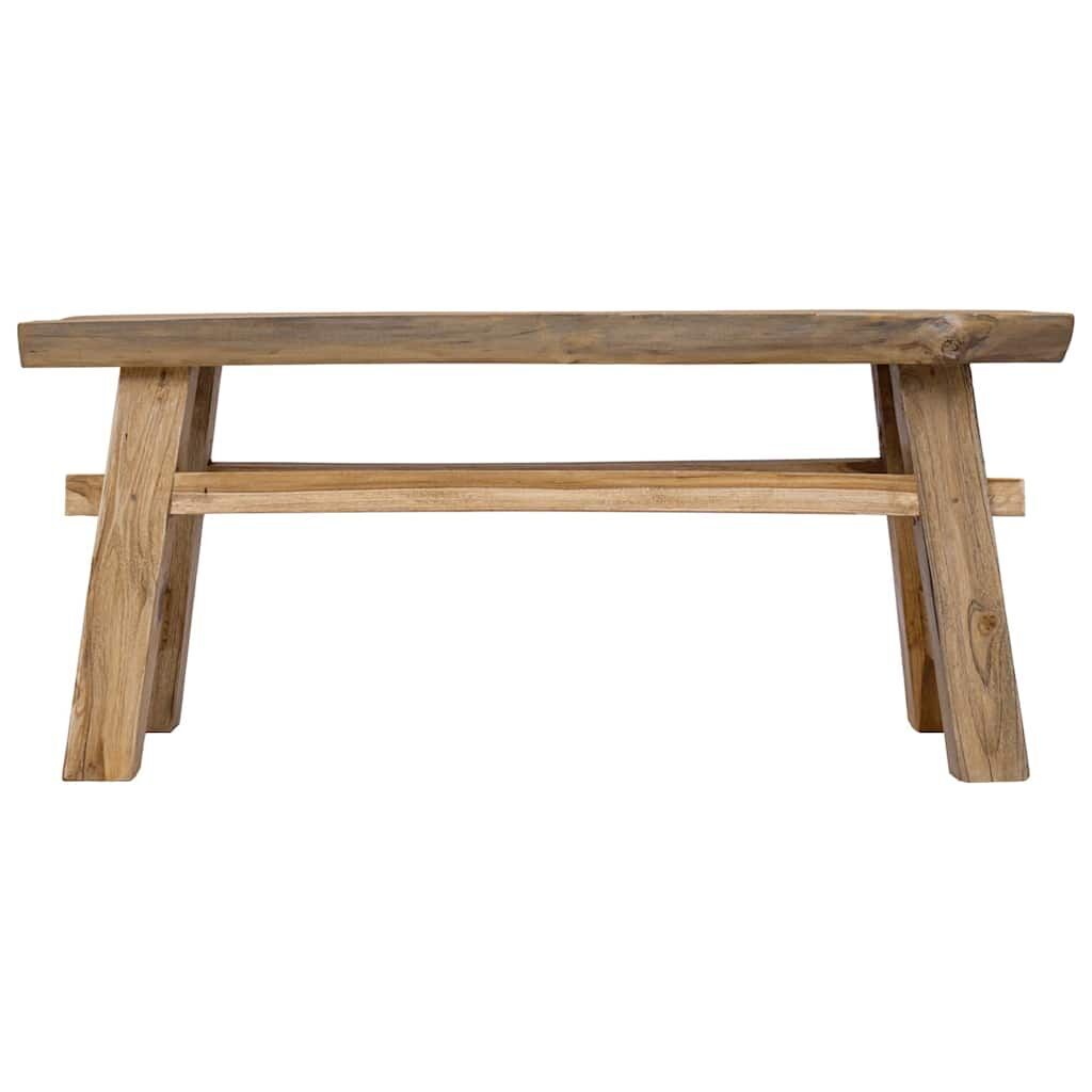 Bench Mixed Recycled Wood and Solid Teak 100x28x43 cm Price