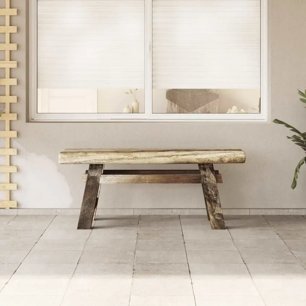 Bench Mixed Recycled Wood and Solid Teak 100x28x43 cm Price