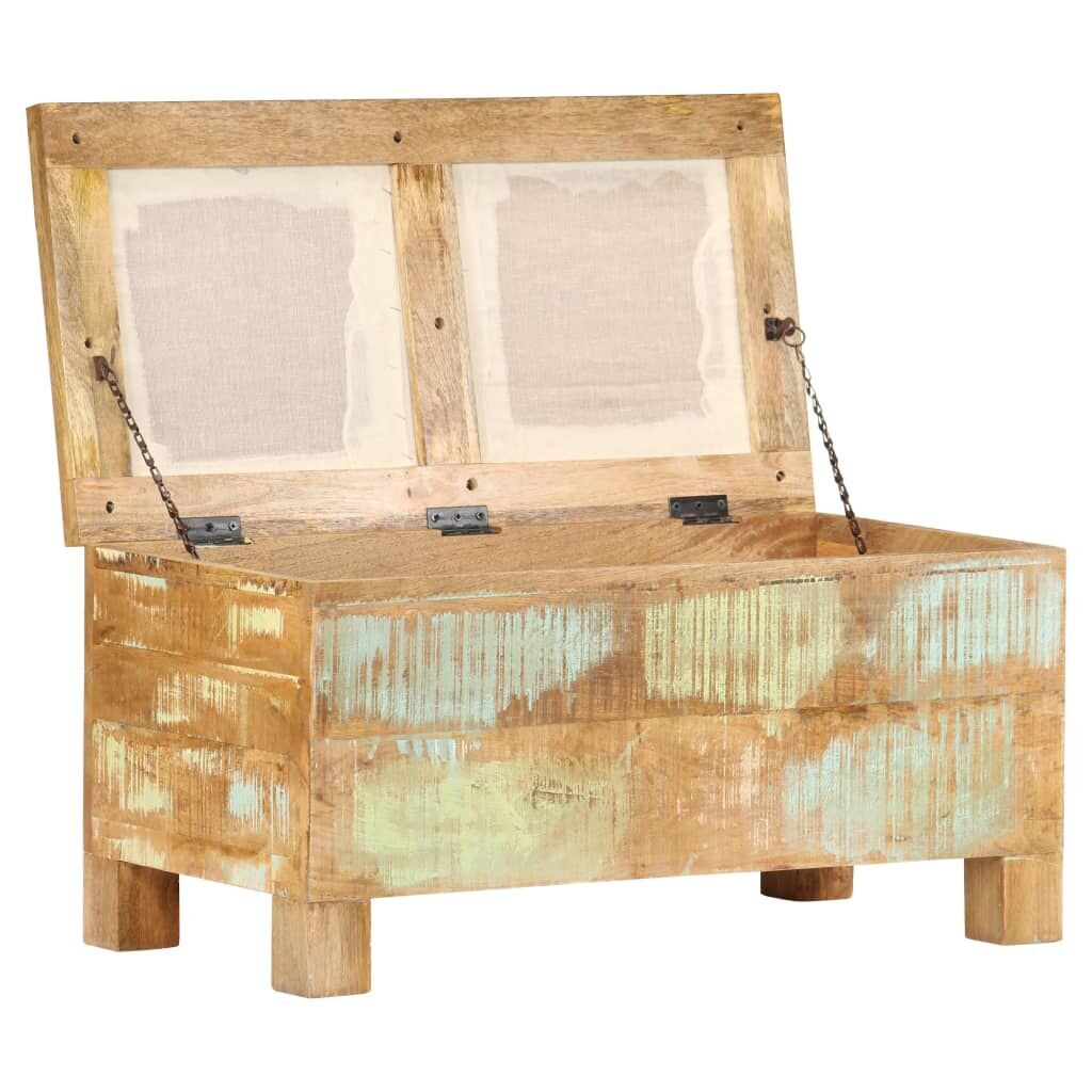 Storage Bench Solid Reclaimed Wood 80x40x40 cm Price