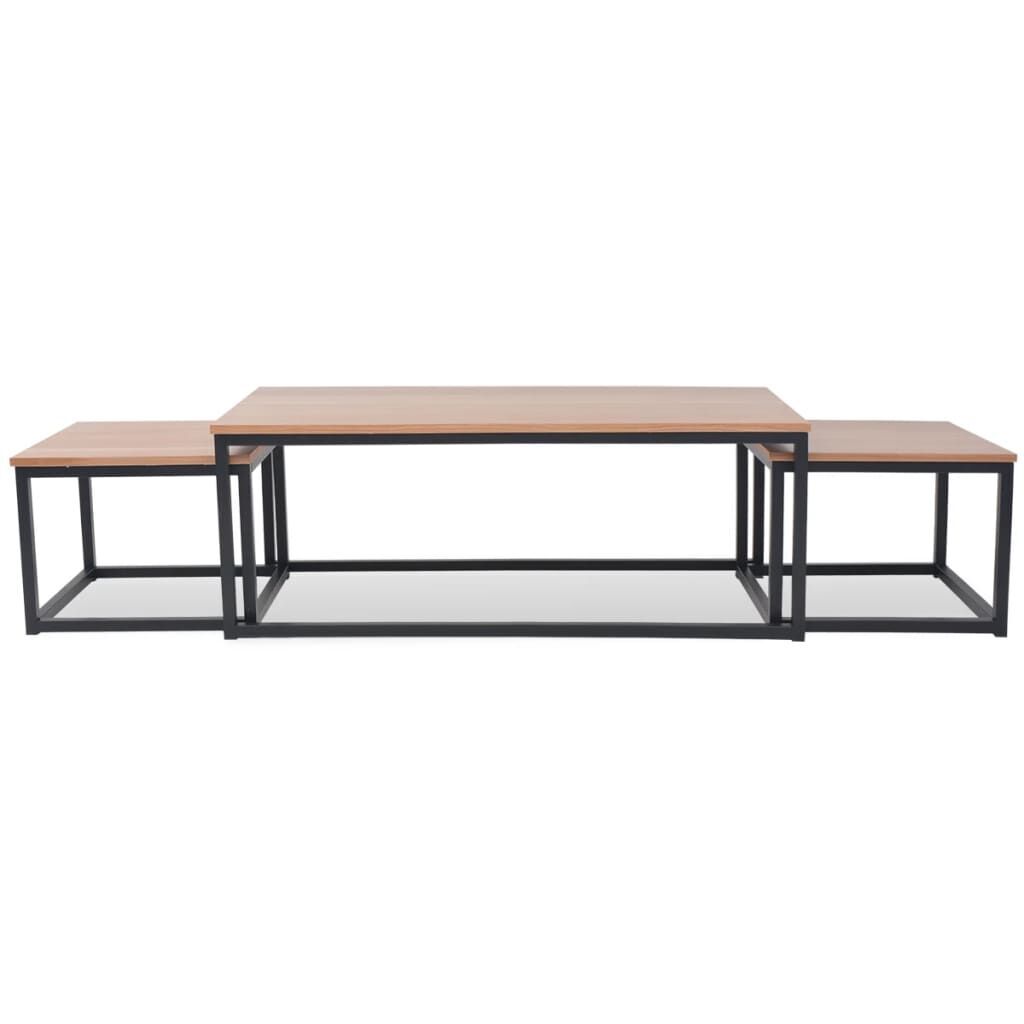 Coffee Table Set 3 Pieces Ash Price