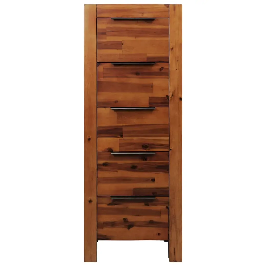 Chest of Drawers Solid Acacia Wood 45x32x115 cm Price