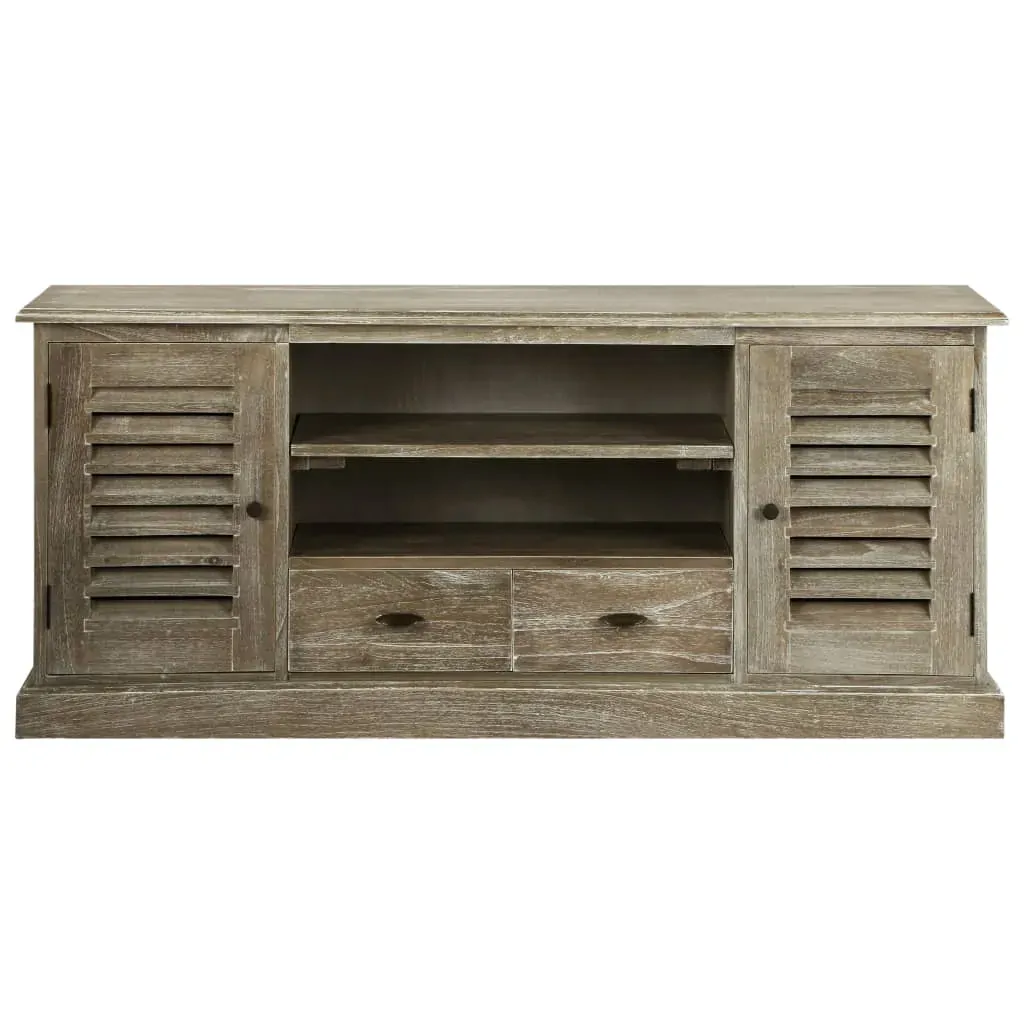 TV Cabinet Solid Mindi Wood 145x35x60 cm Price