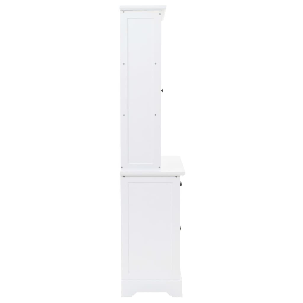 Welsh Dresser with 4 Doors MDF and Pinewood 80x40x180 cm Price
