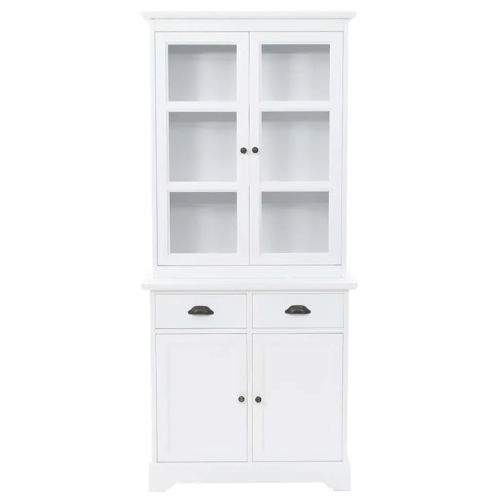Welsh Dresser with 4 Doors MDF and Pinewood 80x40x180 cm Price