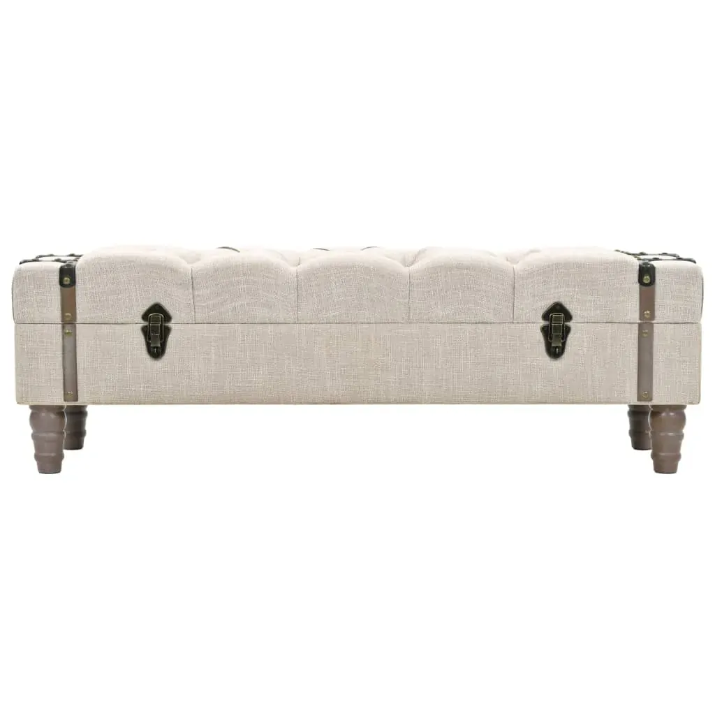 Storage Bench Solid Wood and Steel 111x34x37 cm Price