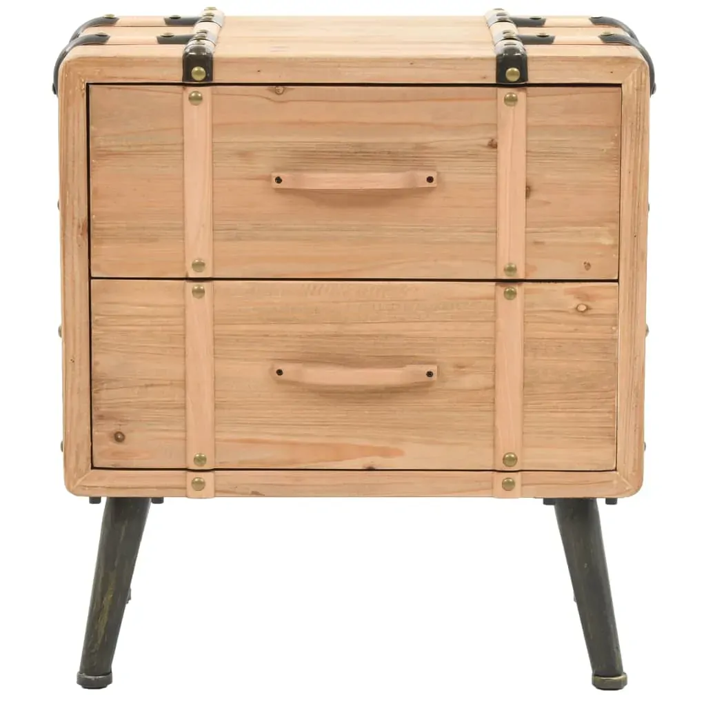 Bedside Cabinet Solid Fir Wood 50x35x57 cm Price