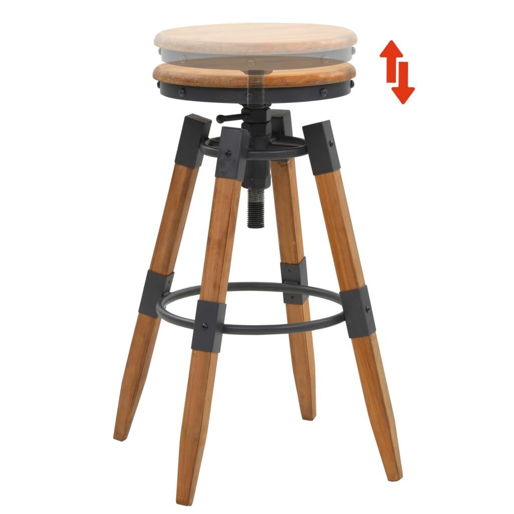 Bar Stools 2 pcs Solid Fir Wood Price