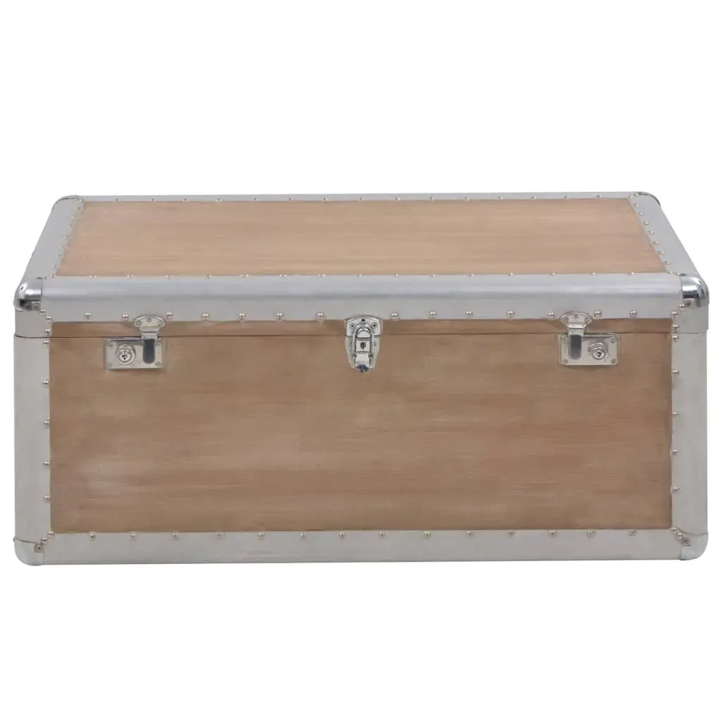 Storage Box Solid Fir Wood 91x52x40 cm Brown Price