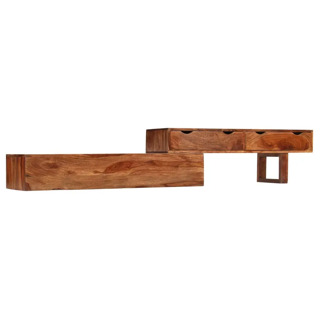 TV Cabinet Brown 200x30x35 cm Solid Wood Acacia Price