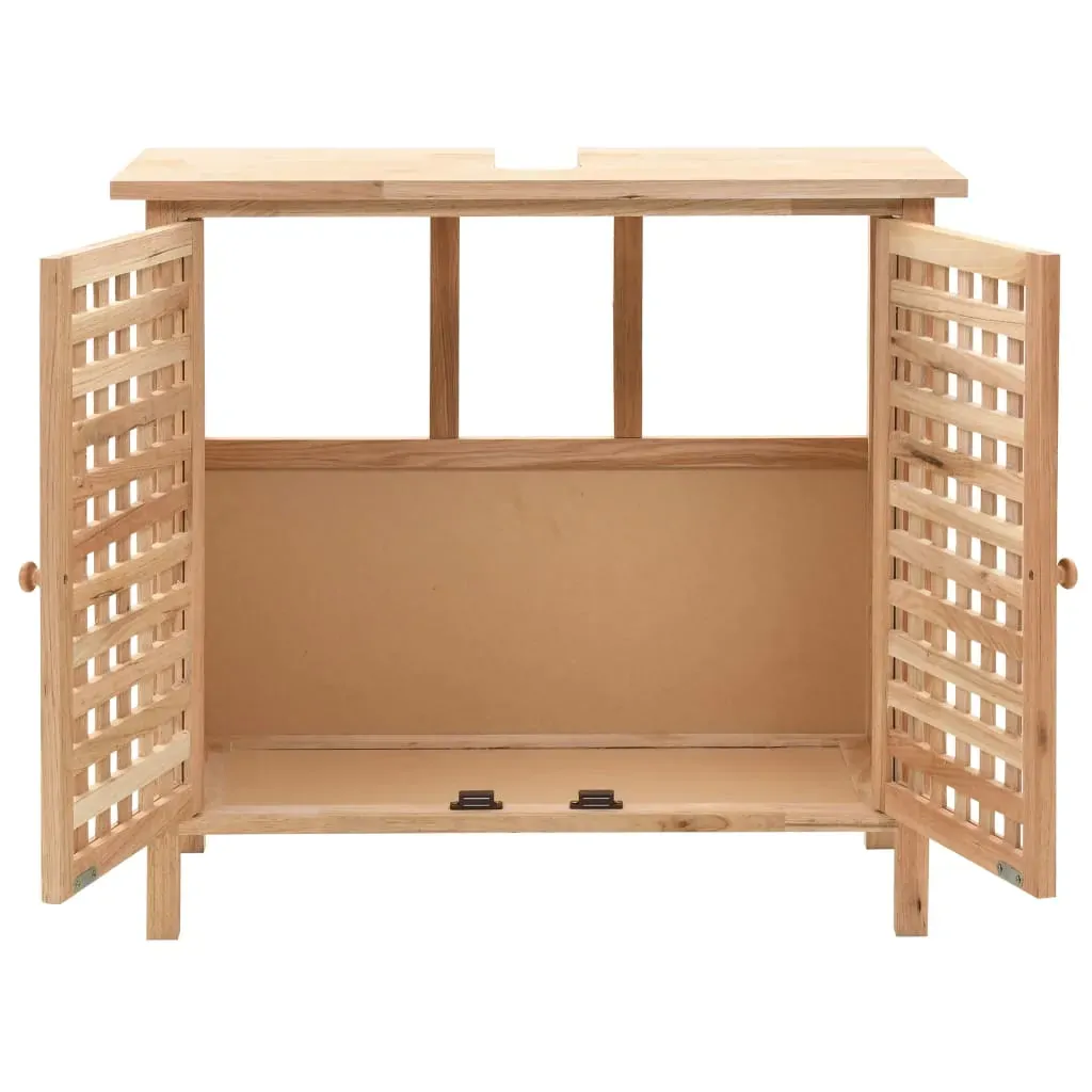 Sink Cabinet Solid Walnut Wood 66x29x61 cm Price