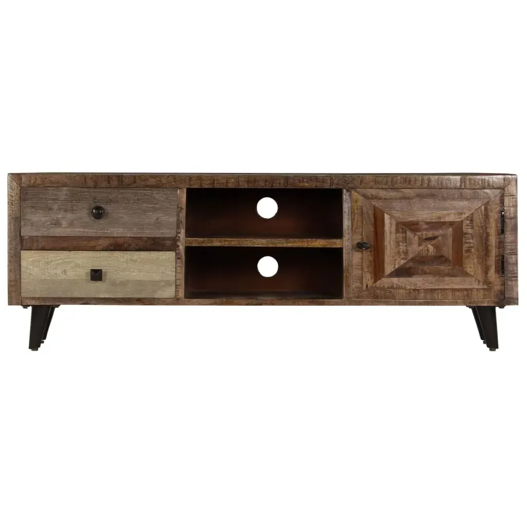 TV Cabinet 118x30x40 cm Solid Mango Wood Price