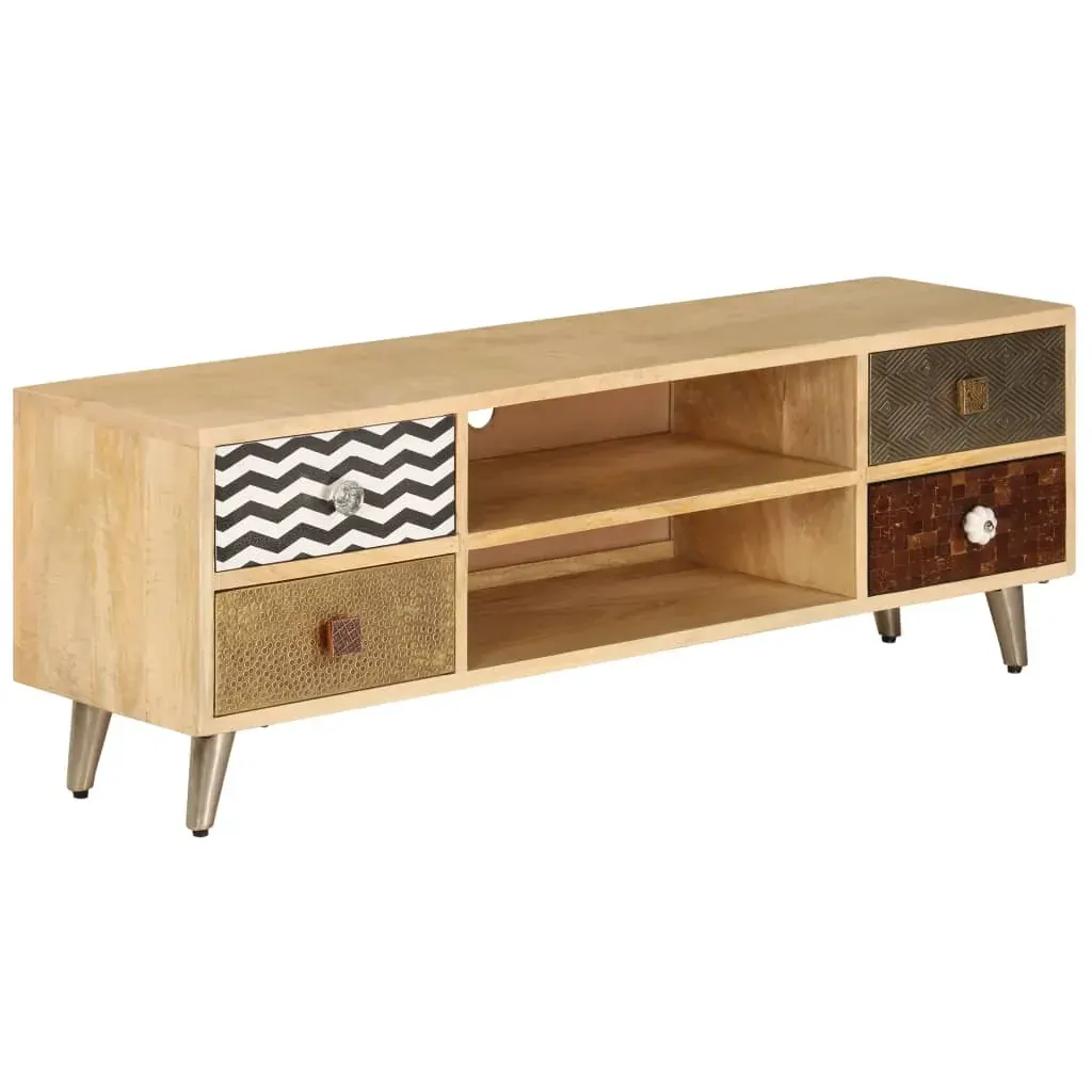 TV Cabinet 120x30x40 cm Solid Mango Wood Price