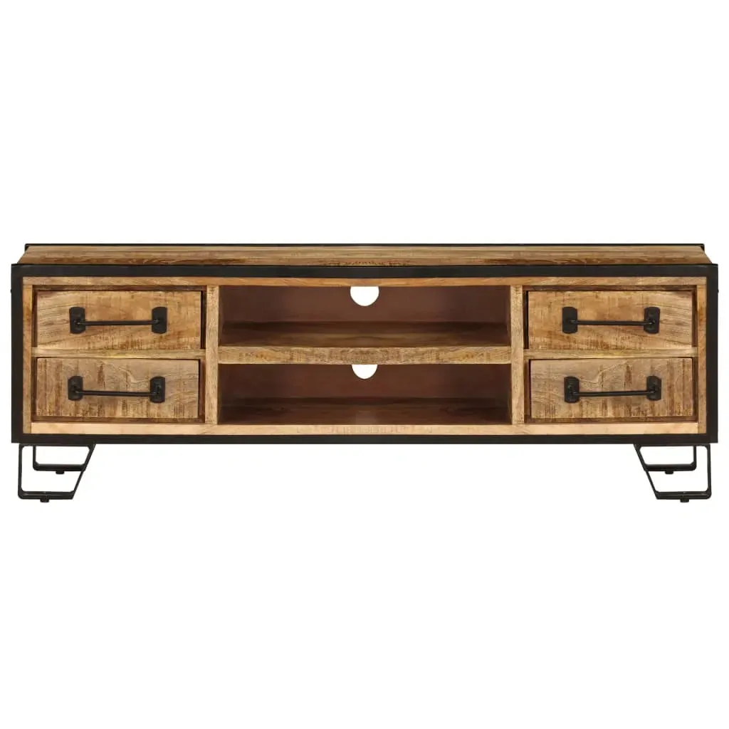 TV Cabinet with Drawers 120x30x40 cm Solid Mango Wood Price