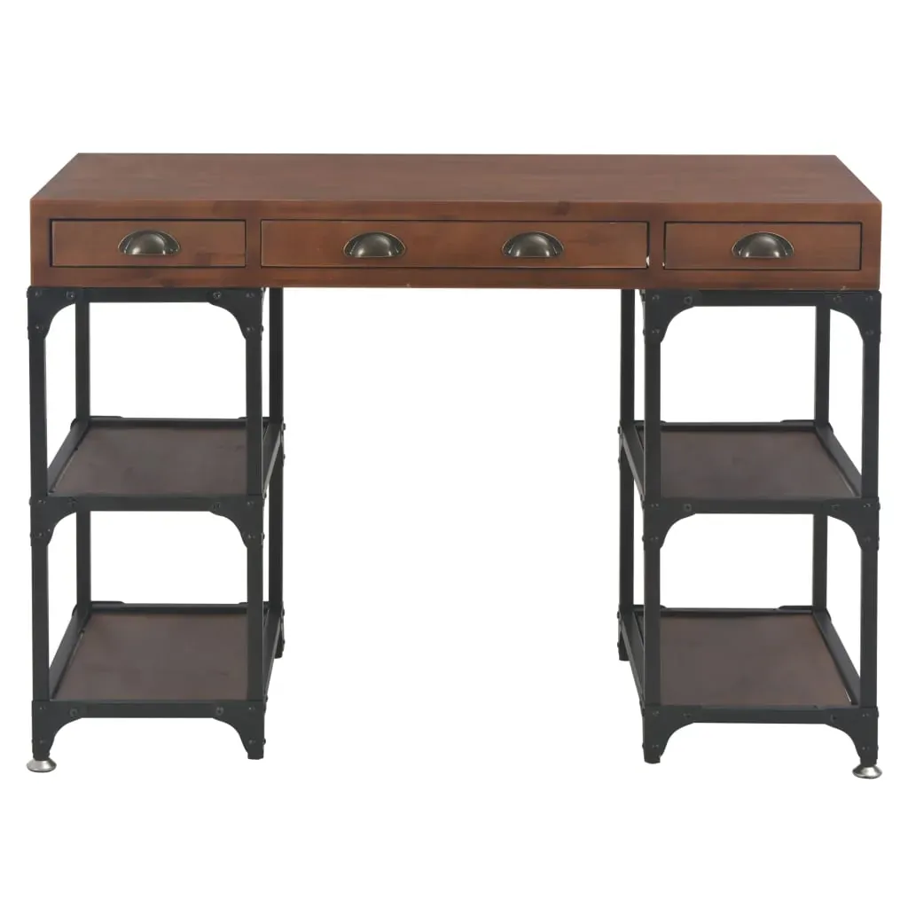 Desk with 3 Drawers 110x50x78 cm Solid Fir Wood Price