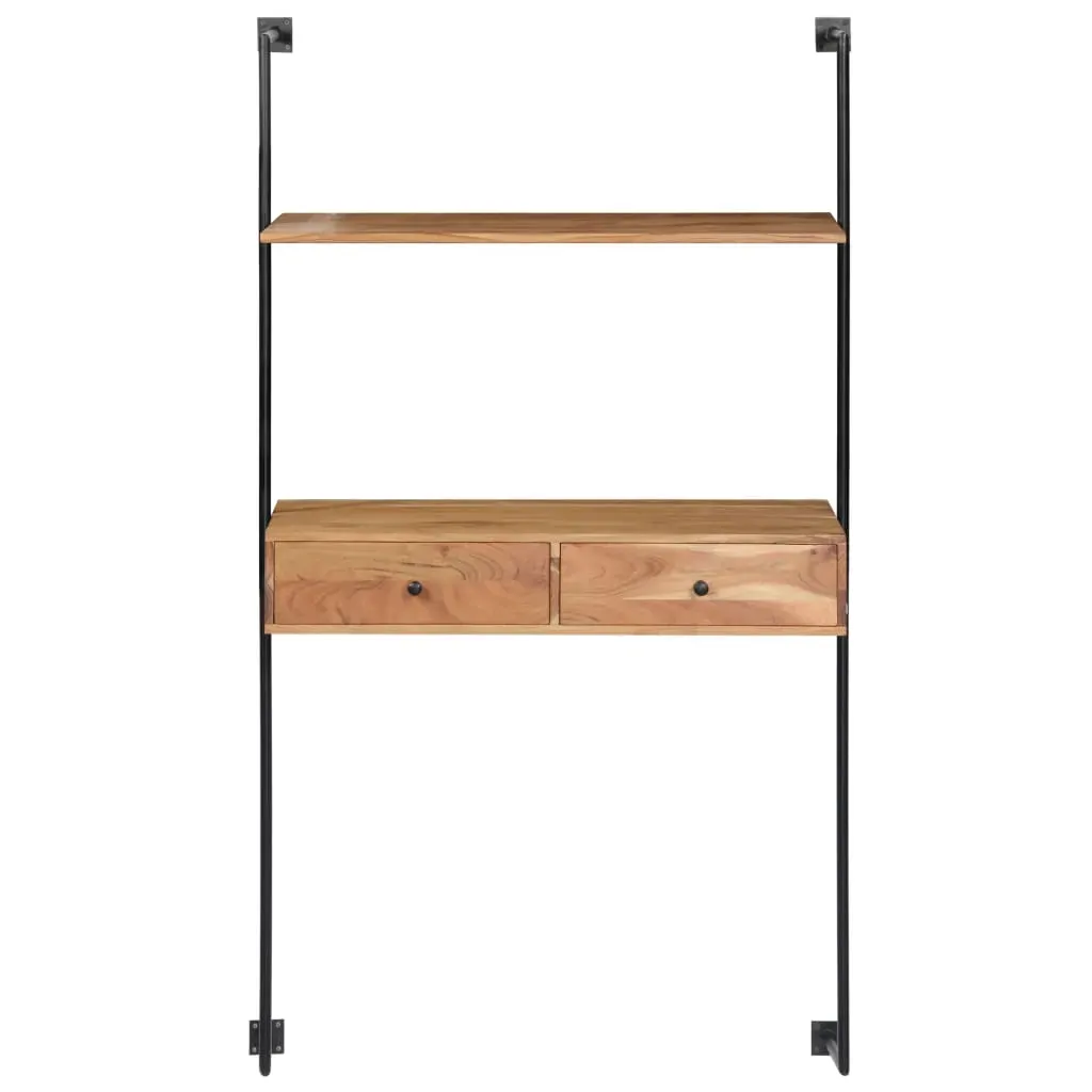 Wall Desk 90x40x170 cm Solid Acacia Wood Price