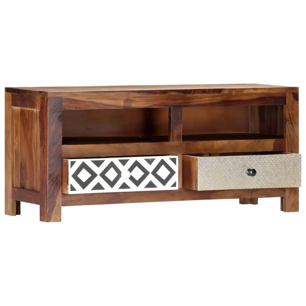 TV Cabinet 90x30x40 cm Solid Acacia Wood Price