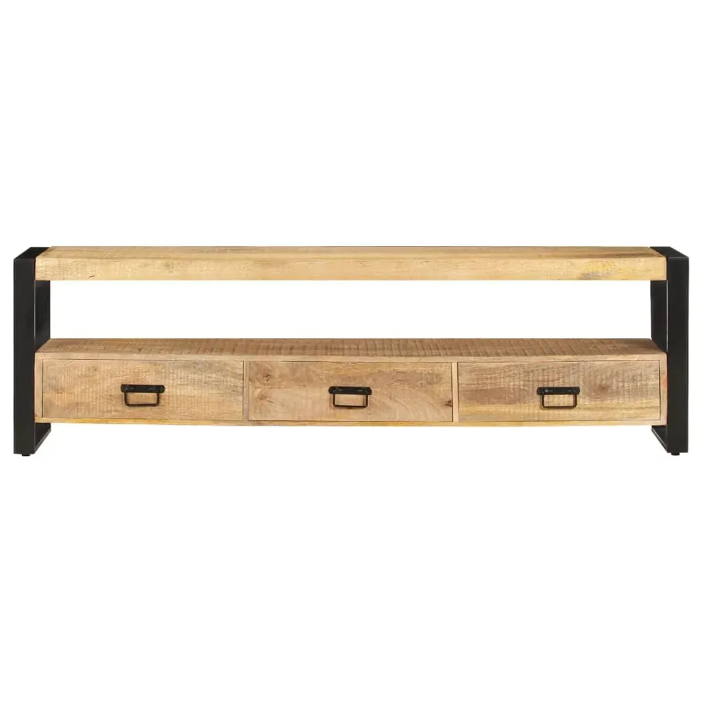 TV Cabinet 150x30x45 cm Solid Mango Wood Price