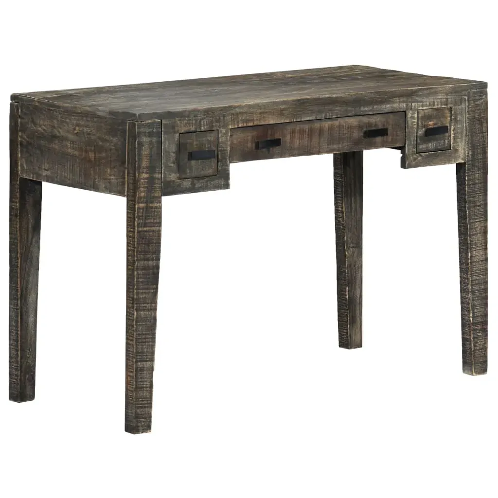 Desk Black 110x50x75 cm Solid Mango Wood Price
