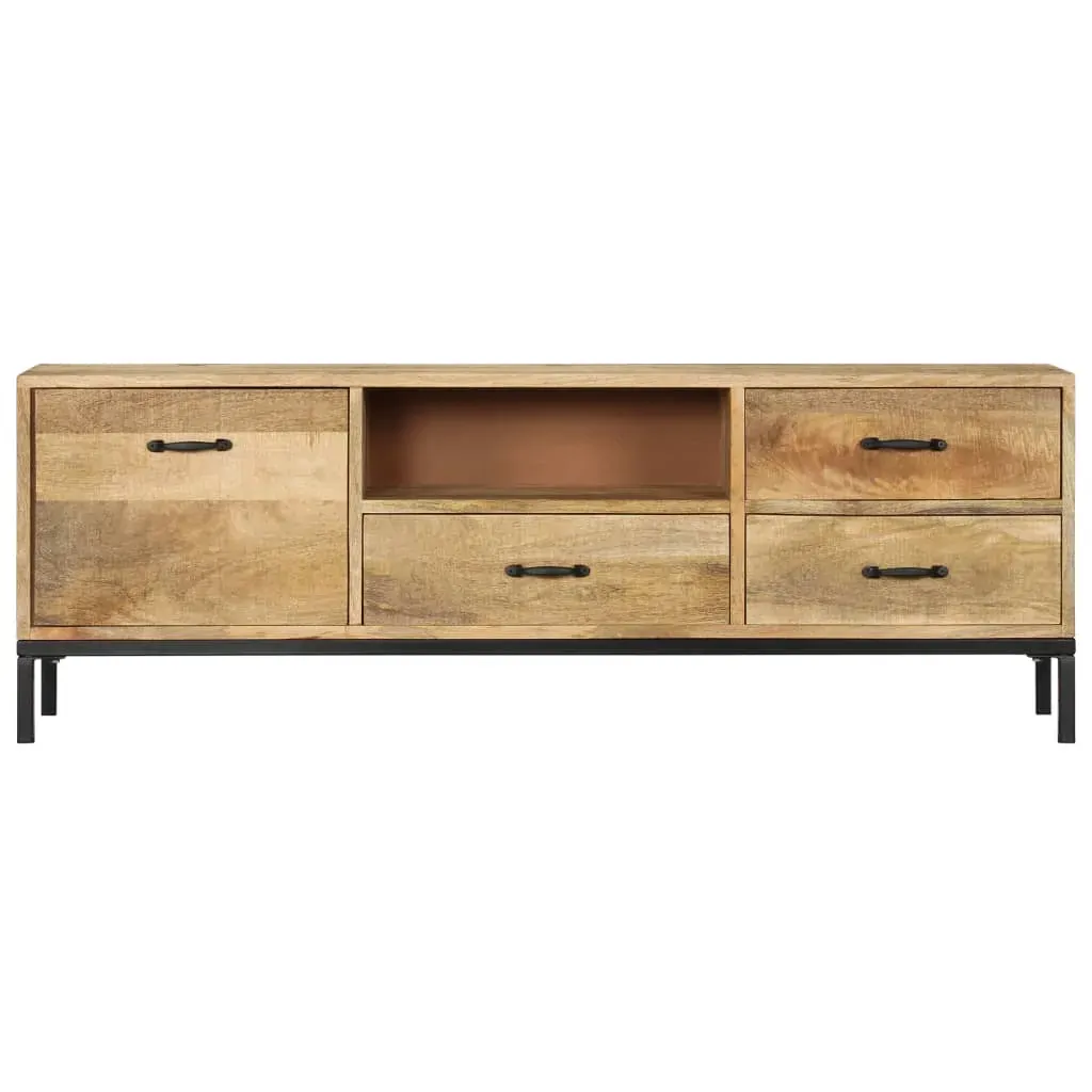 TV Cabinet 130x30x45 cm Solid Mango Wood Price