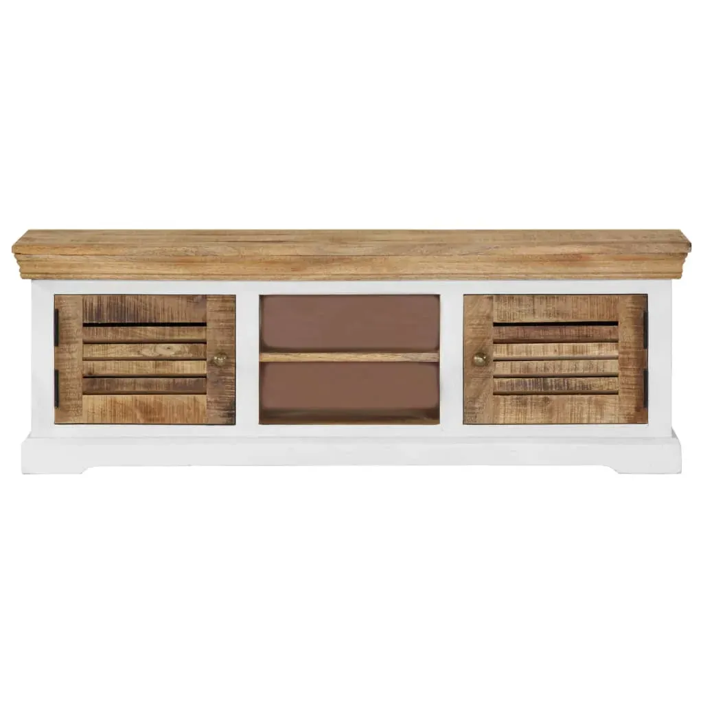 TV Cabinet 118x30x40 cm Solid Mango Wood Price